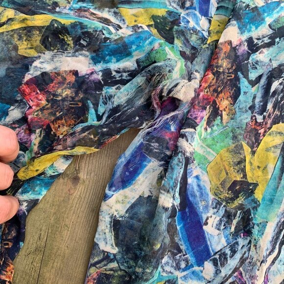 RARE 2010 Damaged Acne Studios 100% Silk Pants Size 32 Contact Stone - Picture 9 of 12